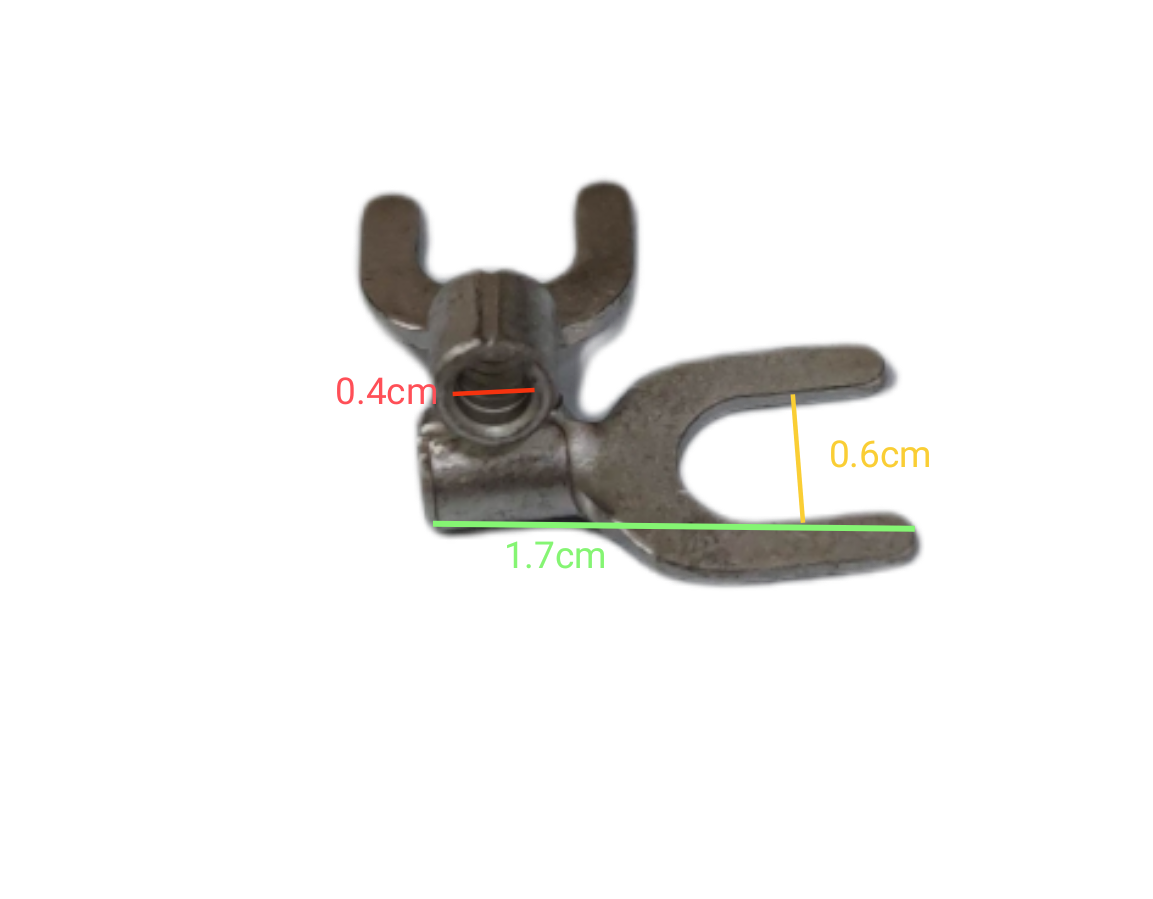 Y Terminal 6mm Y Size YB-10C Electrical Connector with Durable Metal Construction