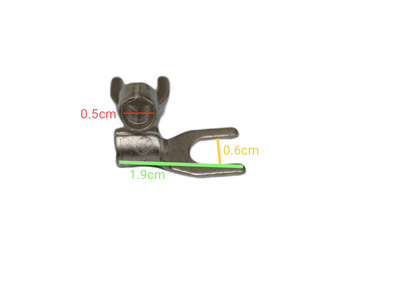 Y Terminal 6mm Y Size YC-10C with precise measurements for electrical circuitry applications