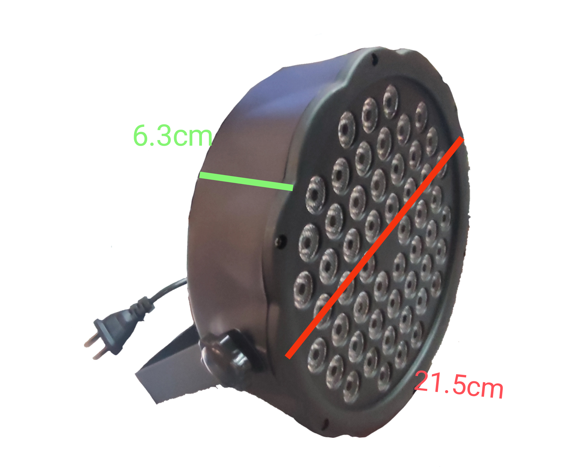 150W 7 Channel 220V LED stage light with multiple LED bulbs and plug from China