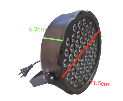 150W 7 Channel 220V LED stage light with multiple LED bulbs and plug from China