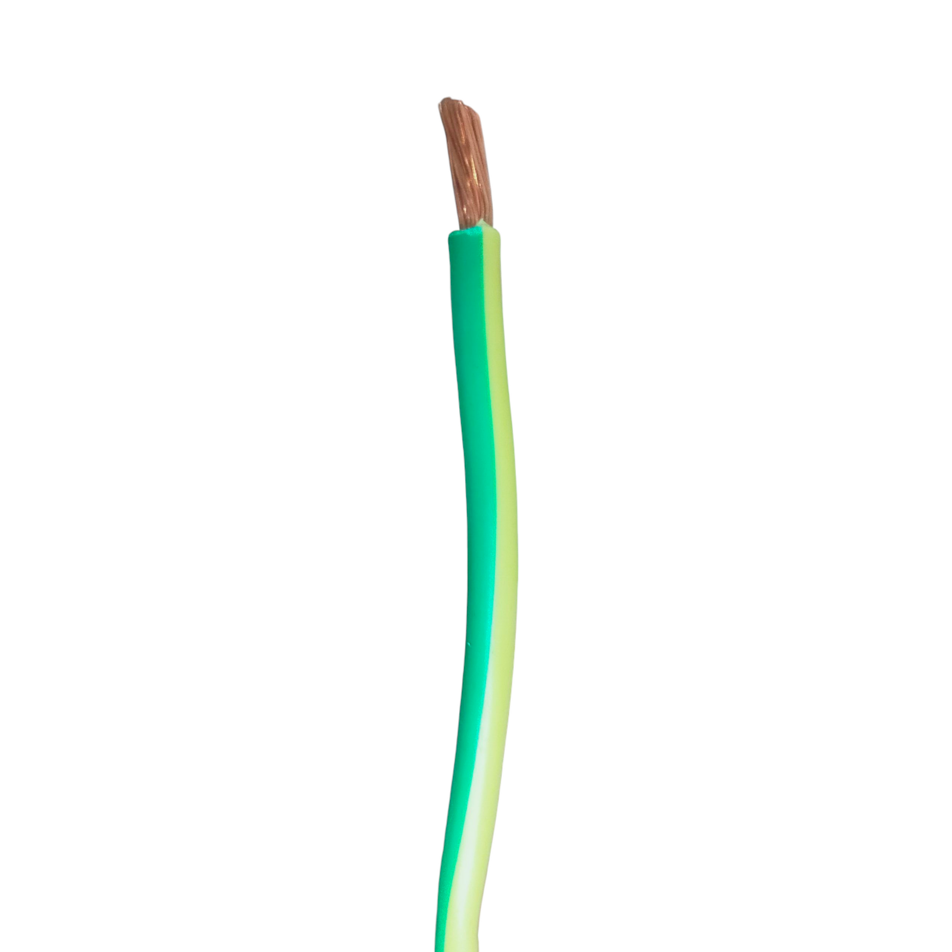 Yellow green earth wire 90 meters with durable insulation for electrical grounding applications