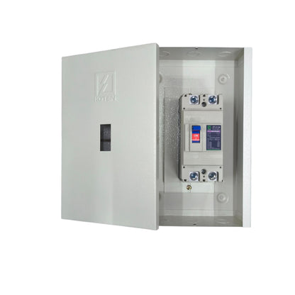 Koten 200A industrial circuit breaker in a secure gray enclosure for reliable power management
