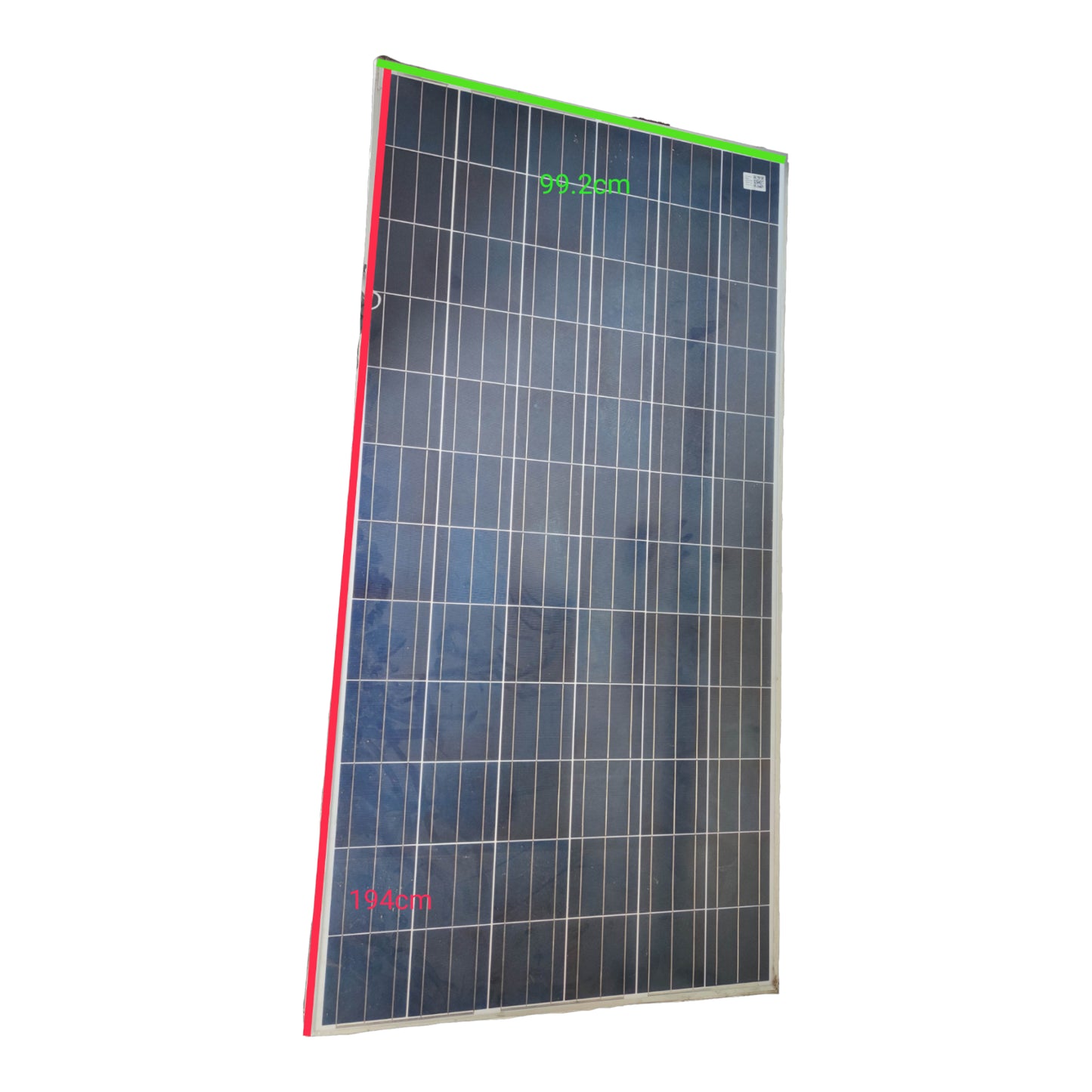 ZwitseRise 100W Solar Panel 1200 x 530 x 35 mm designed for efficient energy capture