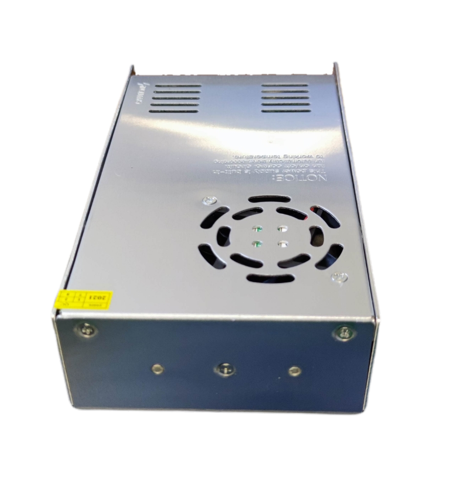 ZwitseRise metal enclosed power supply with cooling fan for door chimes Power Supply 24V 20A - 220V Input.